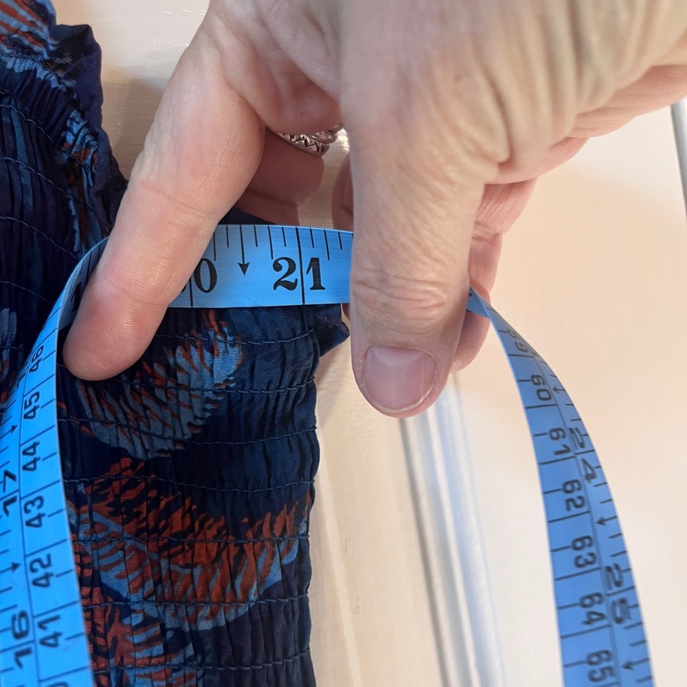 NWT Torrid Navy and Orange Leaf Print Jumpsuit - Picture 10 of 10